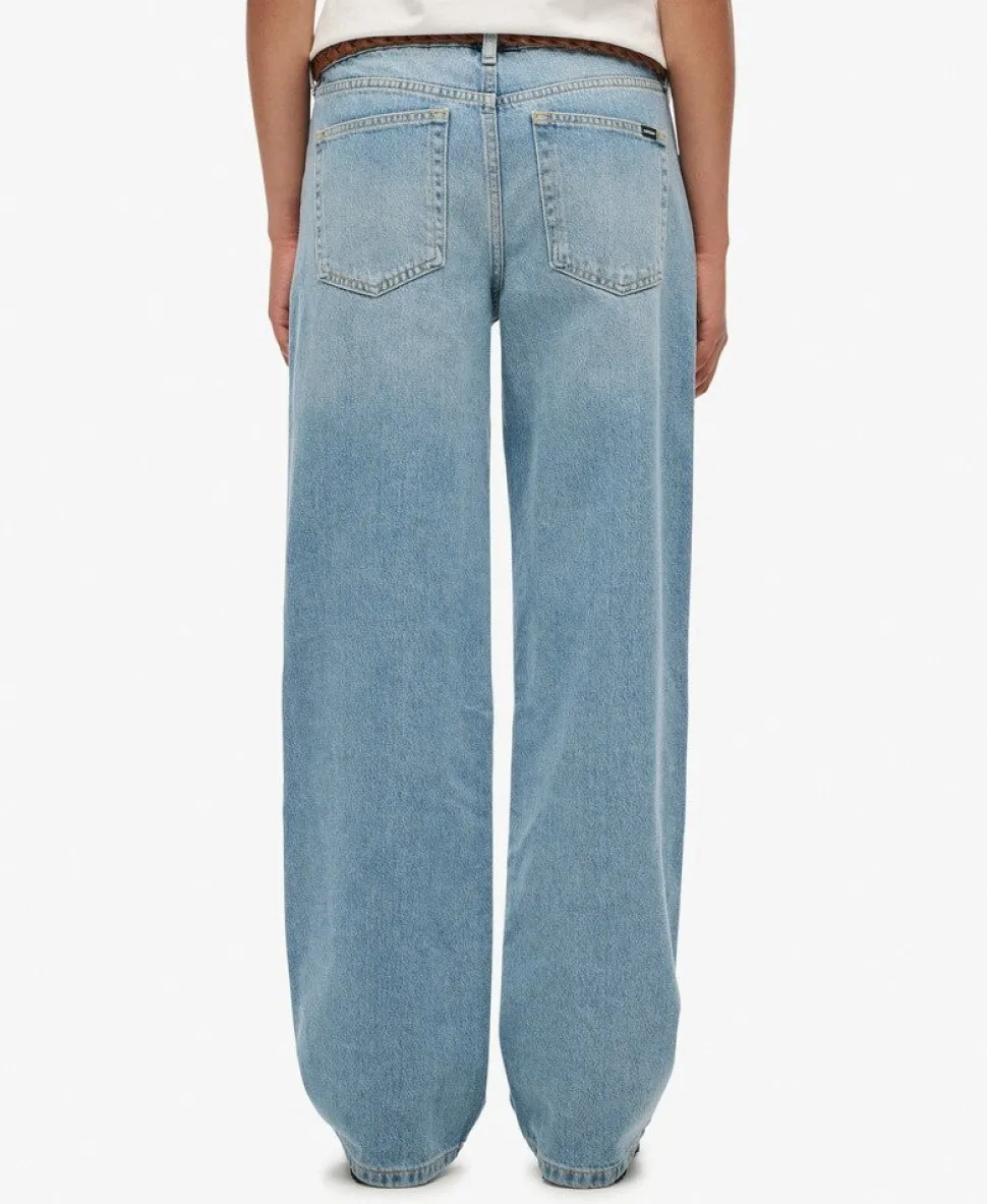 Organic Cotton Mid Rise Wide Leg Jeans