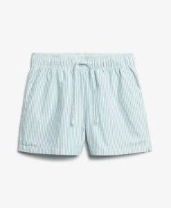 Organic Cotton Stripe Elasticated Shorts