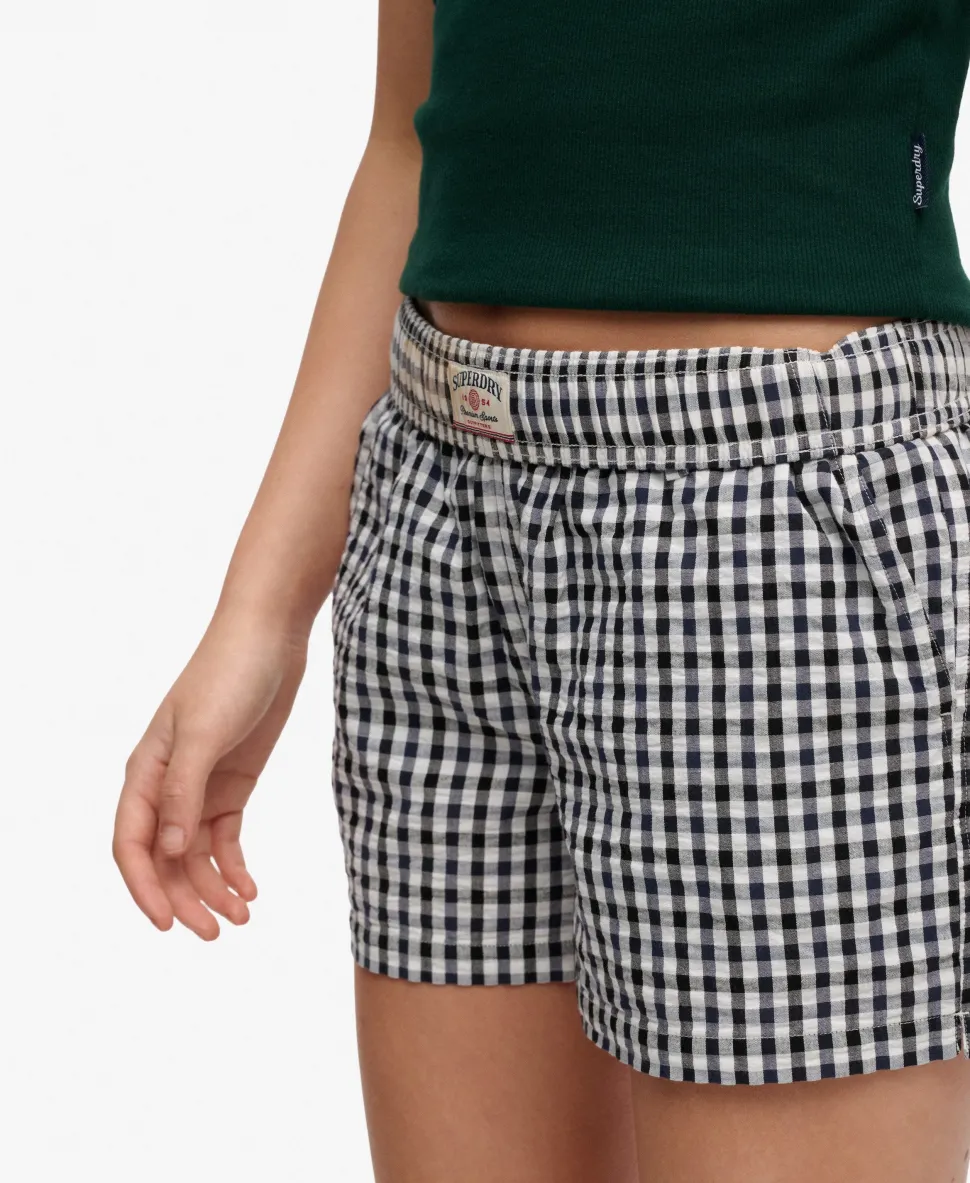 Organic Cotton Stripe Elasticated Shorts