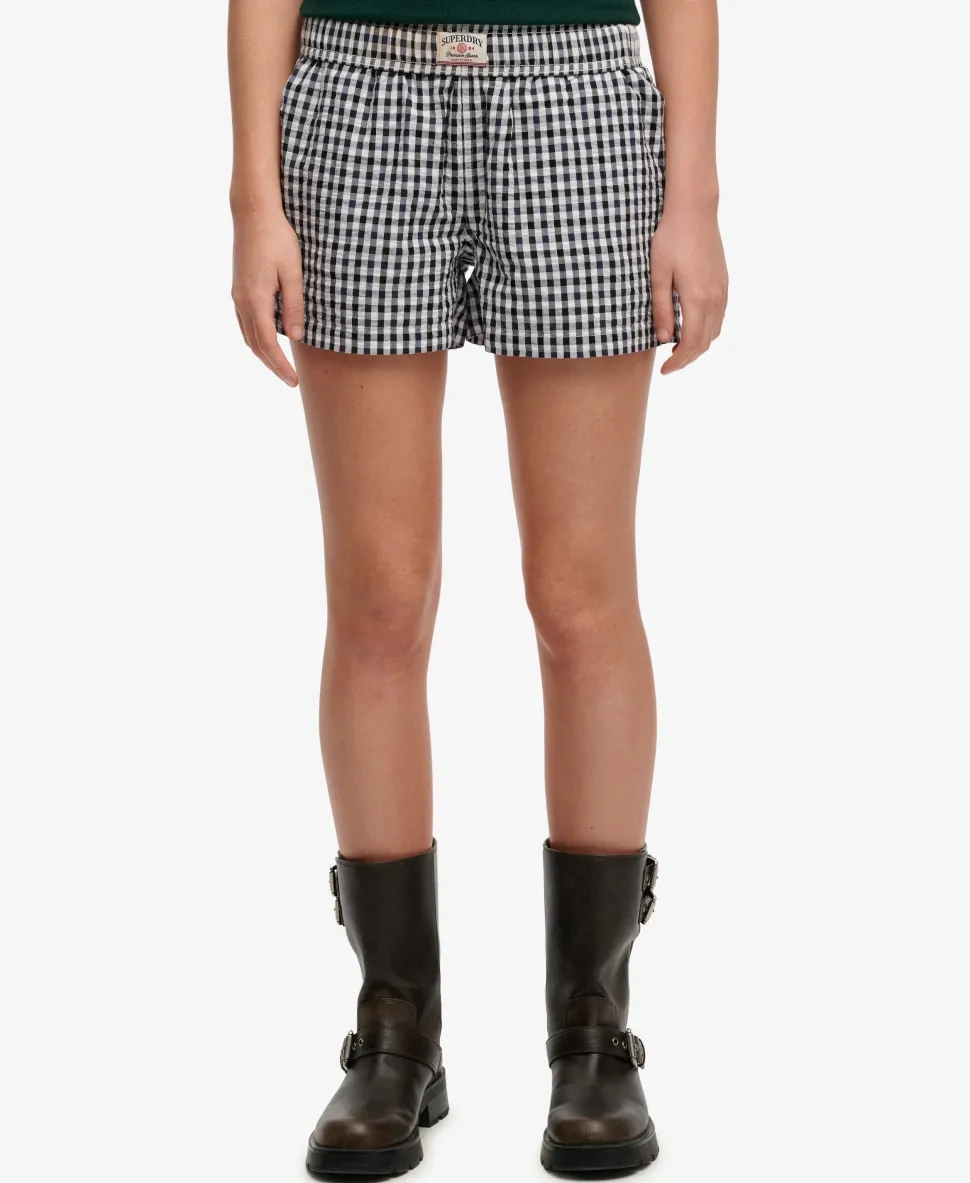 Organic Cotton Stripe Elasticated Shorts