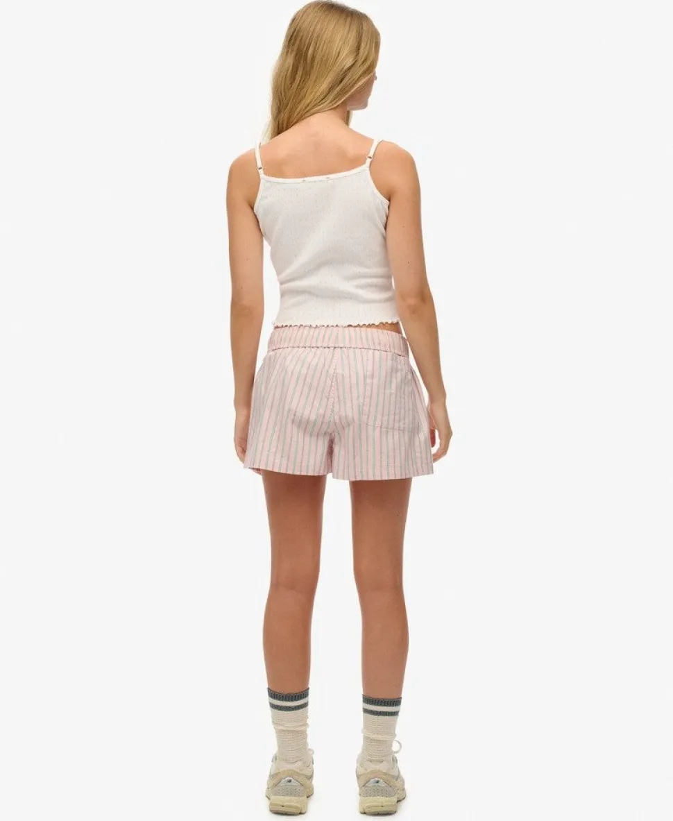 Organic Cotton Stripe Elasticated Shorts
