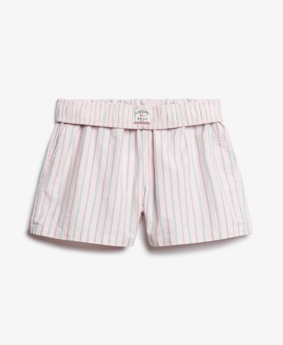 Organic Cotton Stripe Elasticated Shorts