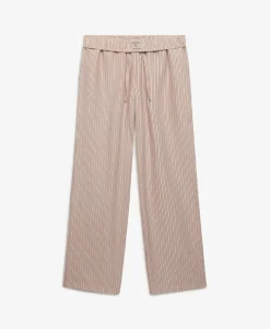 Organic Cotton Stripe Elasticated Trousers