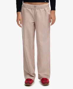 Organic Cotton Stripe Elasticated Trousers
