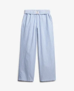 Organic Cotton Stripe Elasticated Trousers