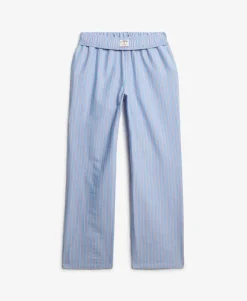 Organic Cotton Stripe Elasticated Trousers