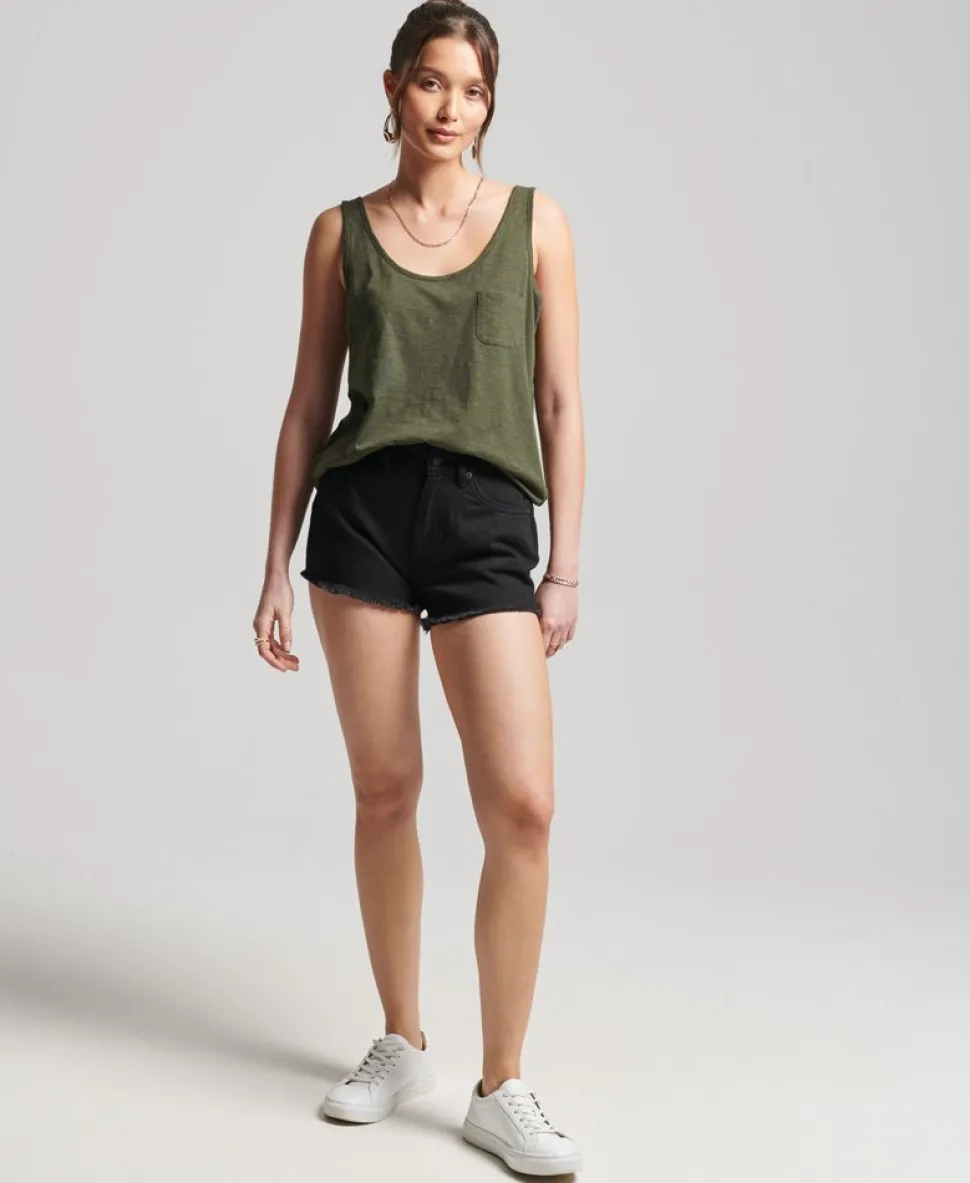Organic Cotton Studios High Rise Denim Shorts