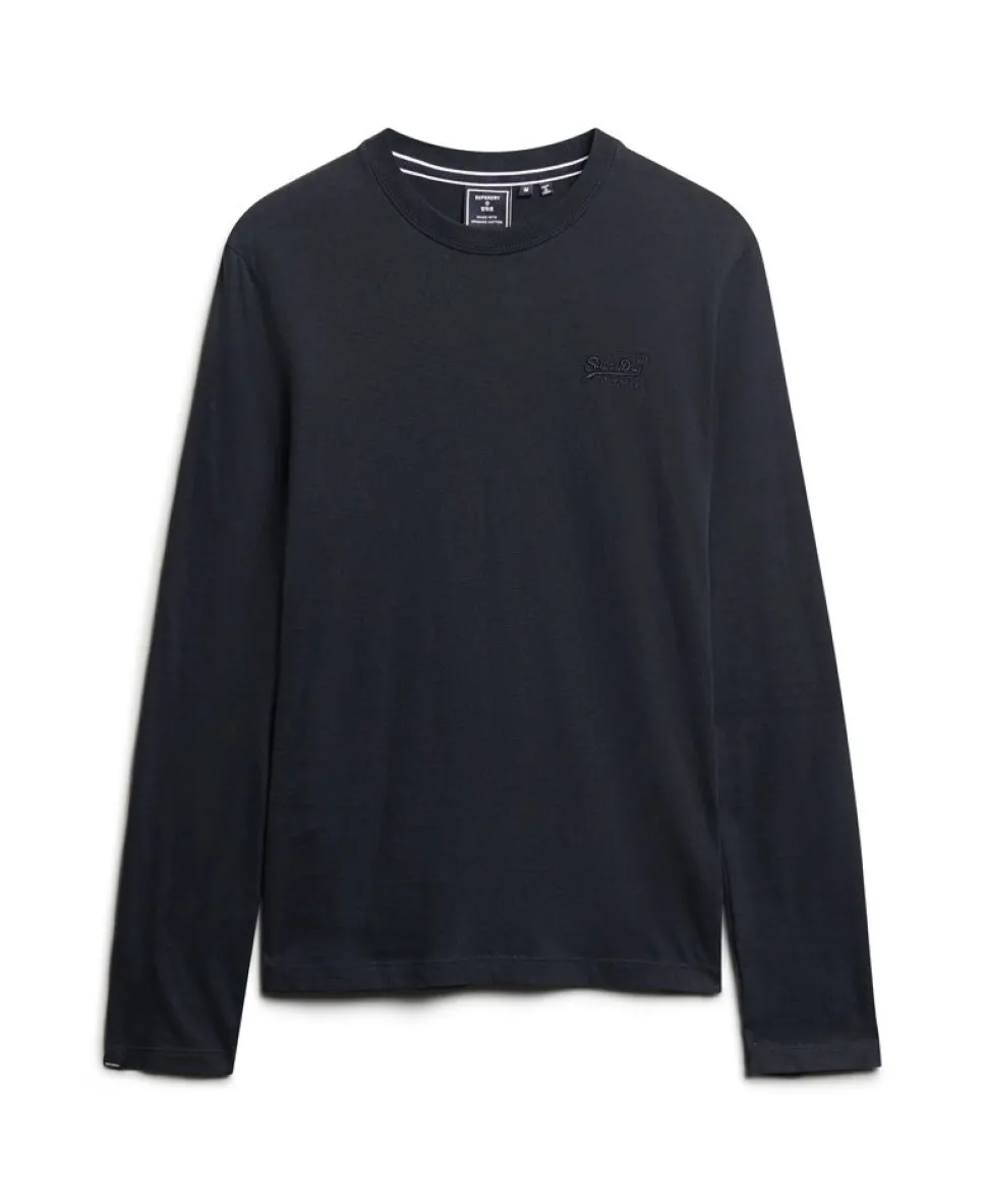 Organic Cotton Vintage Logo Embroidered Top