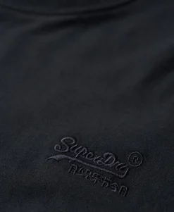 Organic Cotton Vintage Logo Embroidered Top
