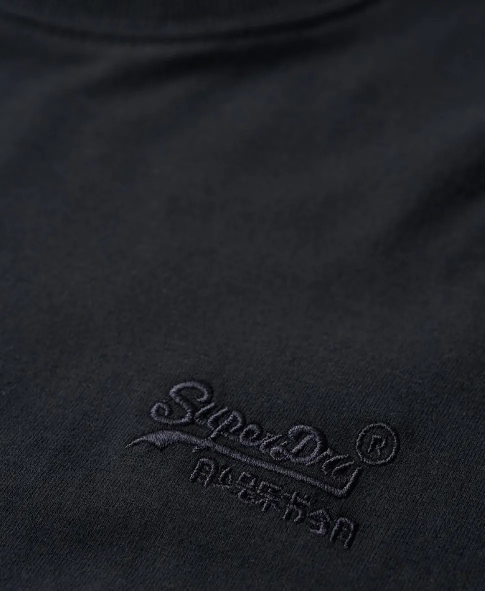 Organic Cotton Vintage Logo Embroidered Top