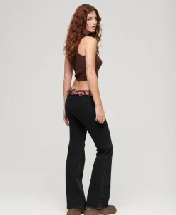 Organic Cotton Vintage Low Rise Slim Flare Jeans