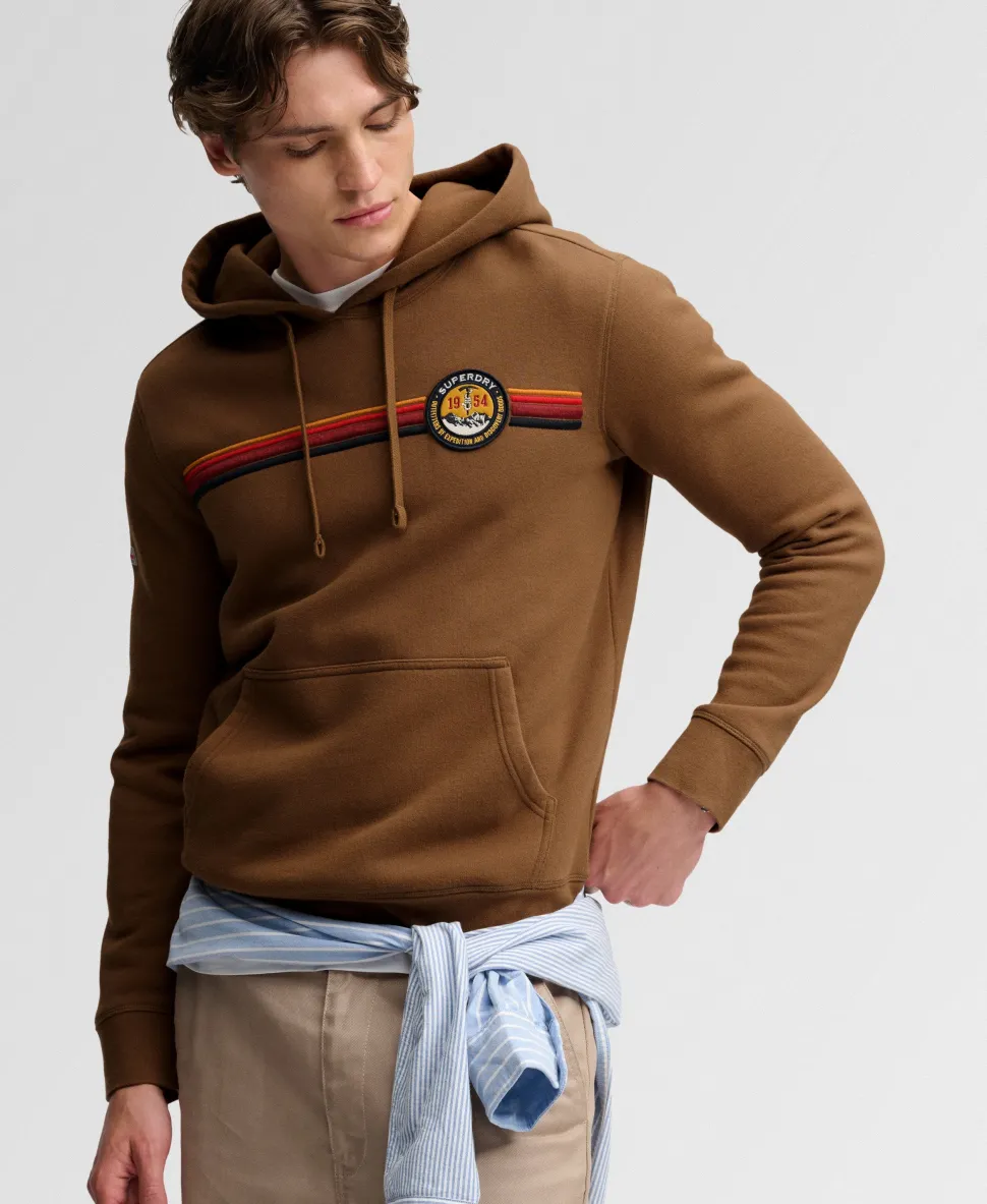 Outdoors Stripe Logo Hoodie