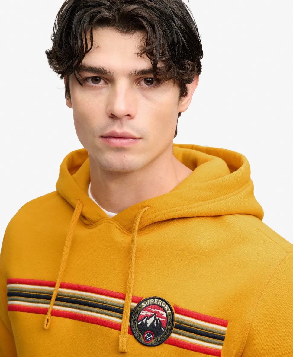 Outdoors Stripe Logo Hoodie