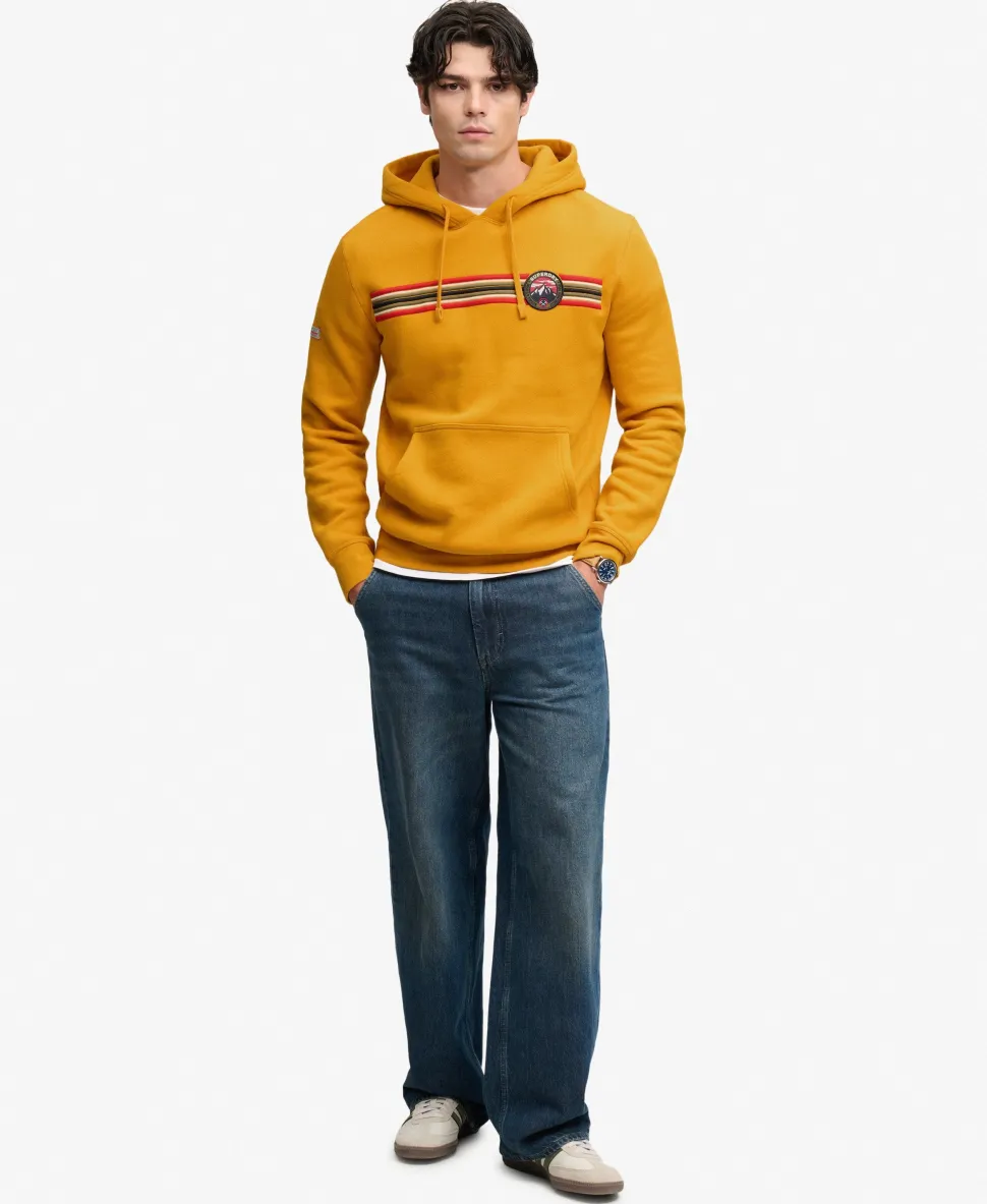 Outdoors Stripe Logo Hoodie