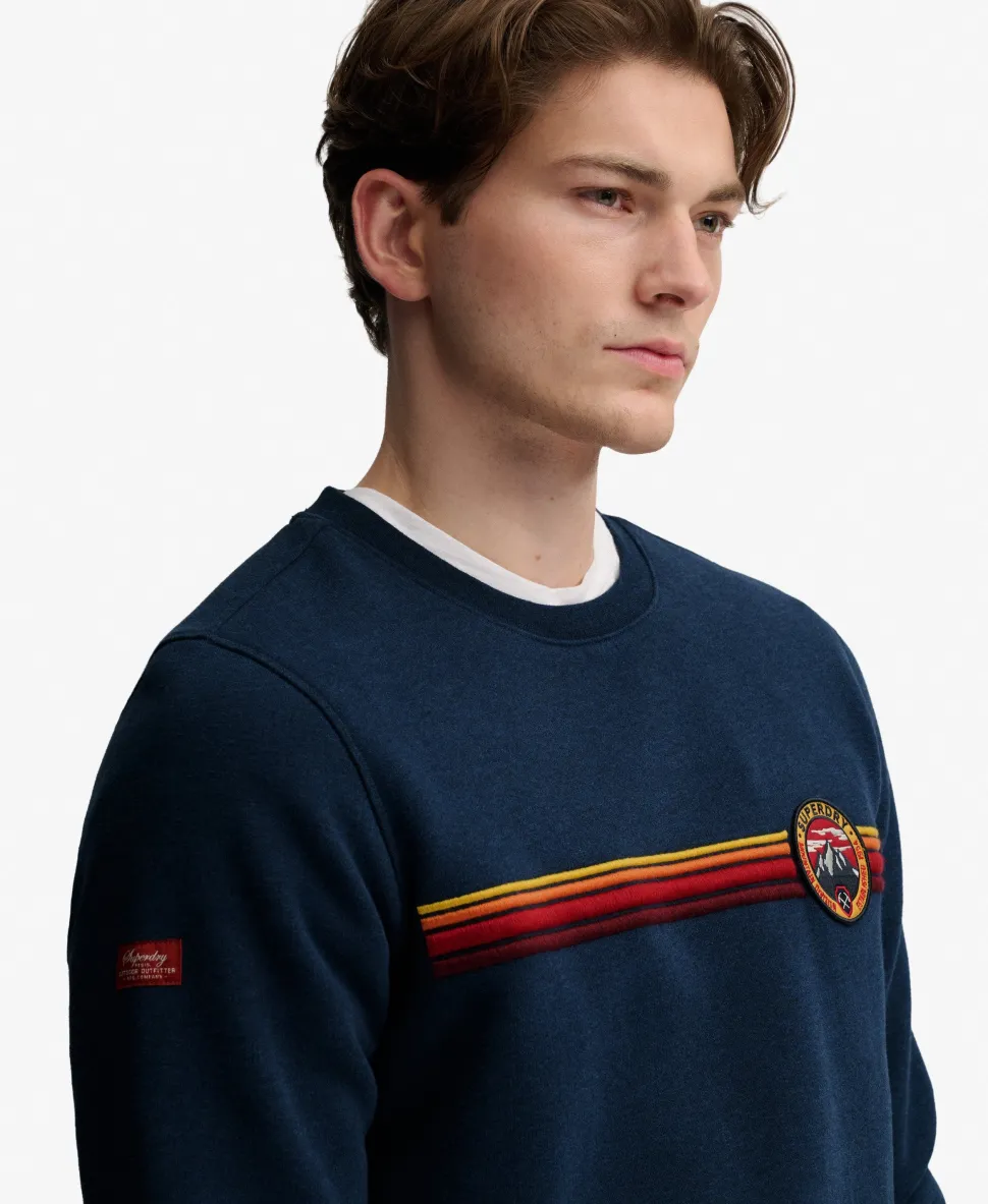 Outdoor Stripe Logo Relaxed Sweatshirt