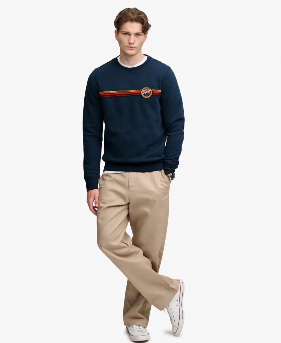 Outdoor Stripe Logo Relaxed Sweatshirt