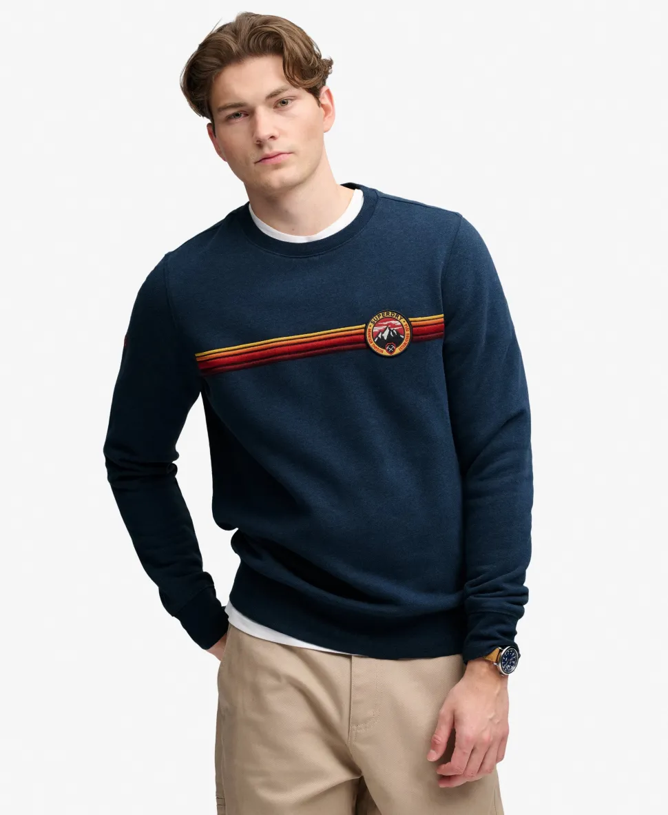 Outdoor Stripe Logo Relaxed Sweatshirt