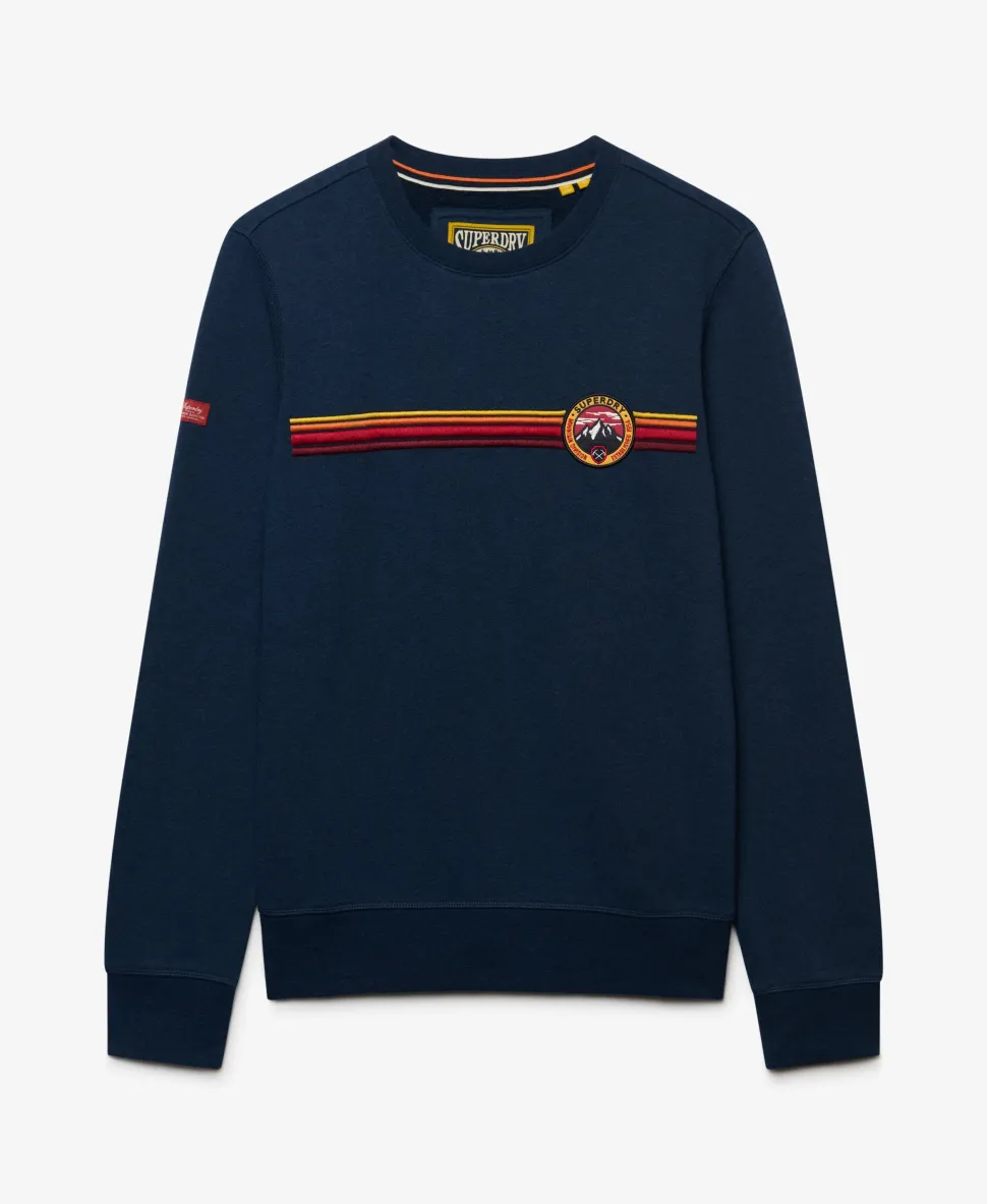 Outdoor Stripe Logo Relaxed Sweatshirt