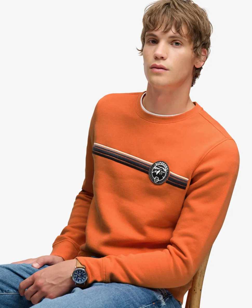 Outdoor Stripe Logo Relaxed Sweatshirt
