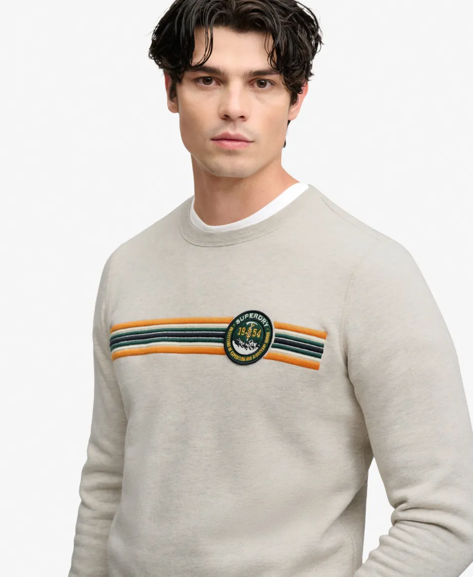 Outdoor Stripe Logo Relaxed Sweatshirt