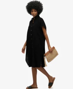 Oversized Midi Shirt Dress