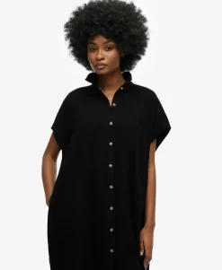 Oversized Midi Shirt Dress
