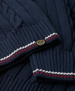 Oversized V-Neck Cricket Knit Jumper