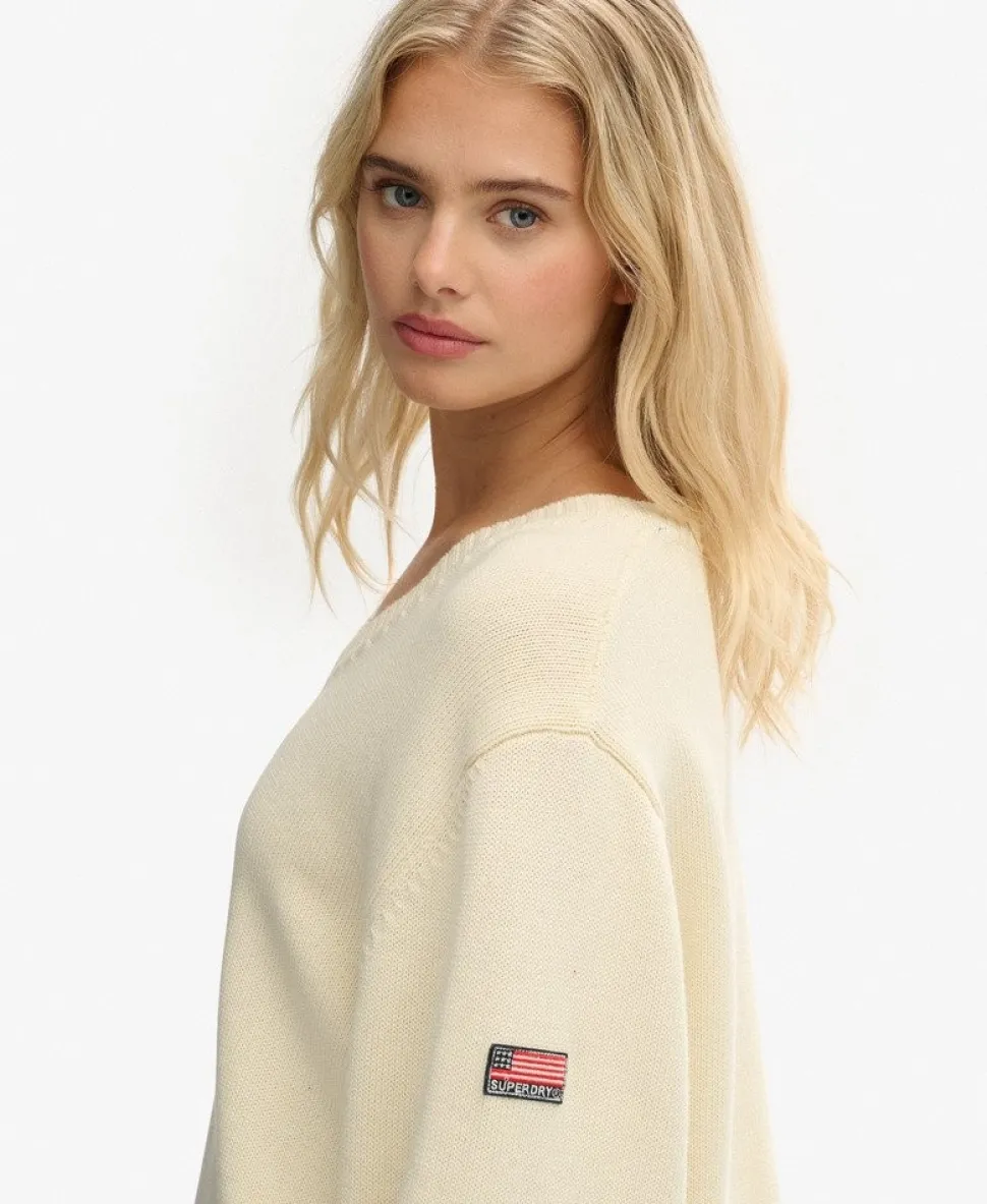 Oversized V Neck Jumper