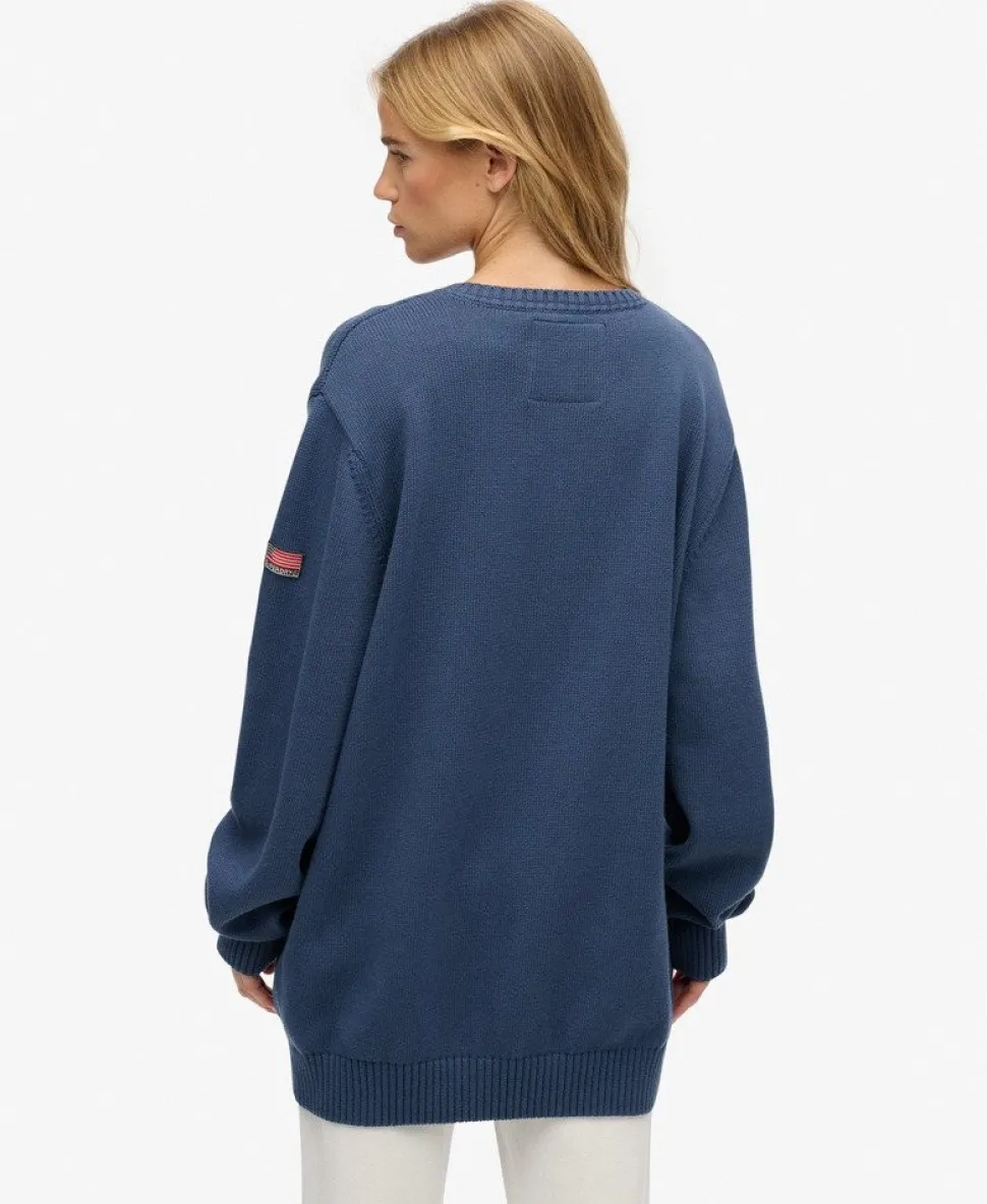 Oversized V Neck Jumper
