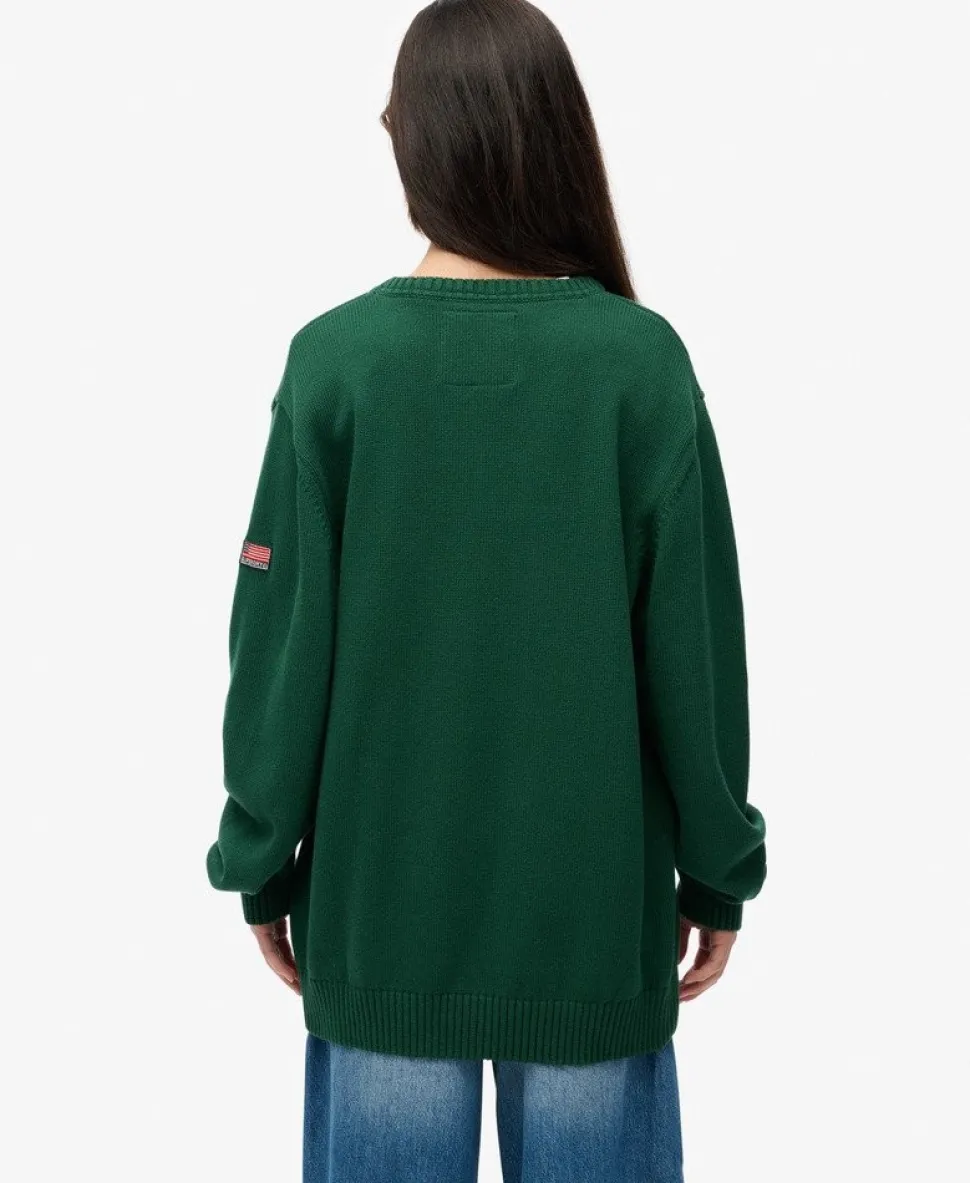 Oversized V Neck Jumper