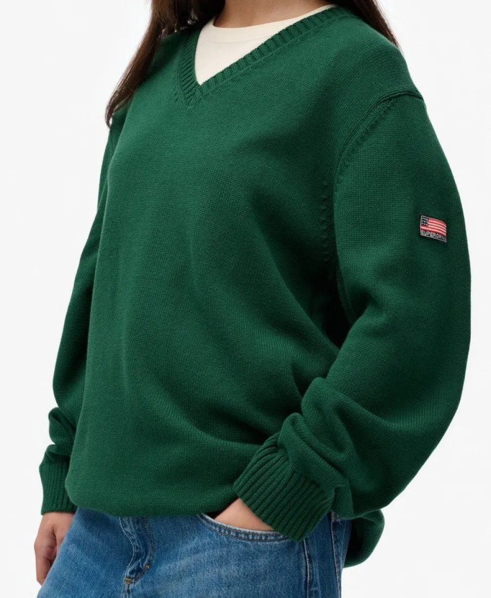 Oversized V Neck Jumper
