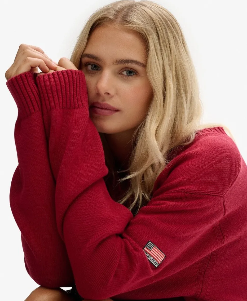 Oversized V Neck Jumper