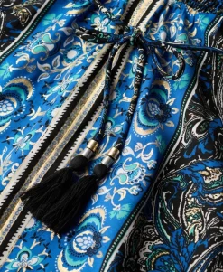 Paisley Print Bandeau Dress