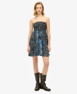 Paisley Print Bandeau Dress