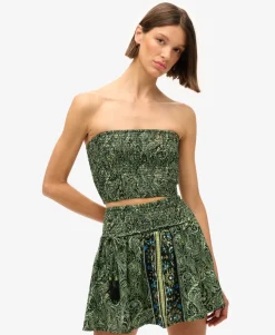Paisley Print Mini Skirt