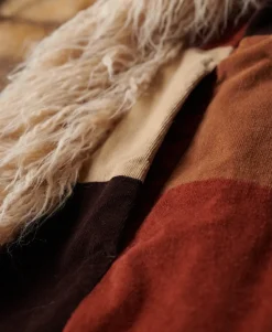 Patchwork Long Afghan Coat