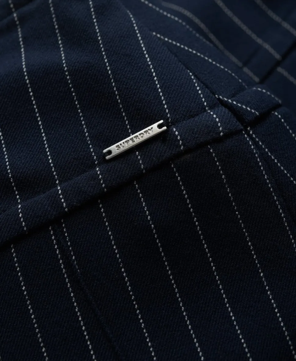 Pinstripe Pleat Mini Skirt