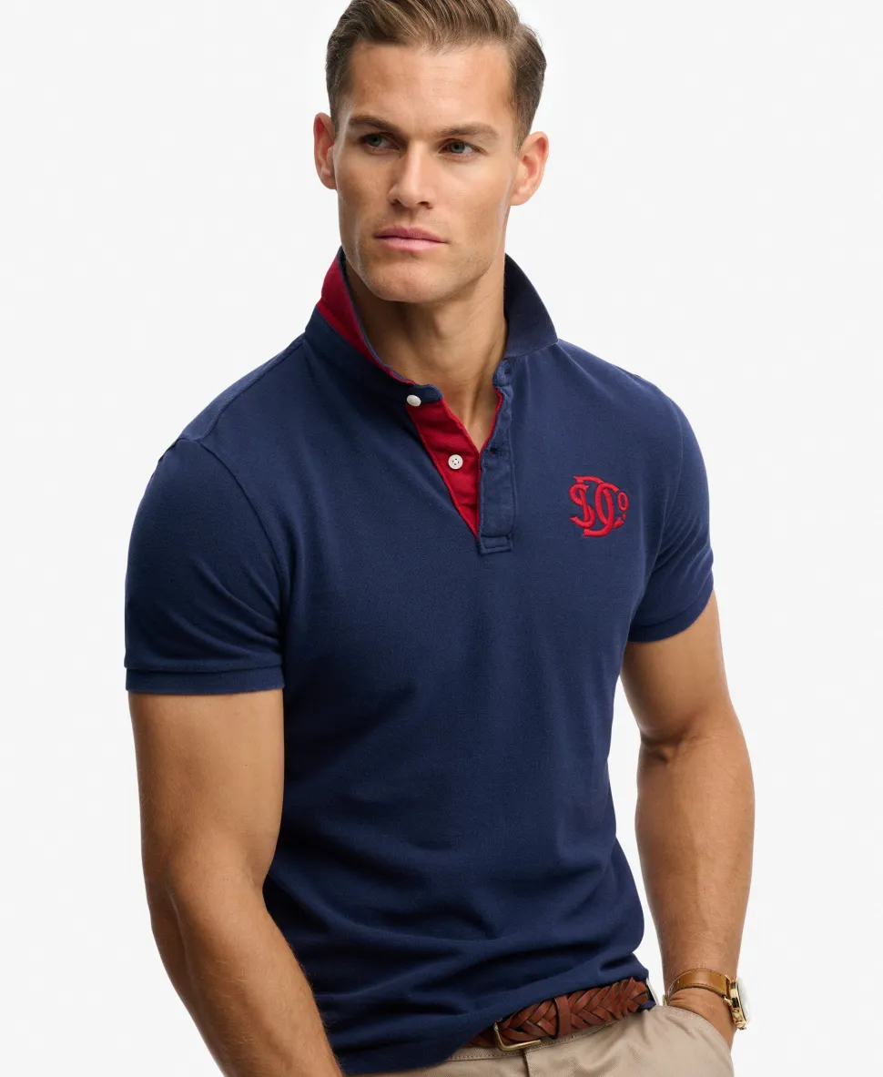 Pique Monogram Polo Shirt