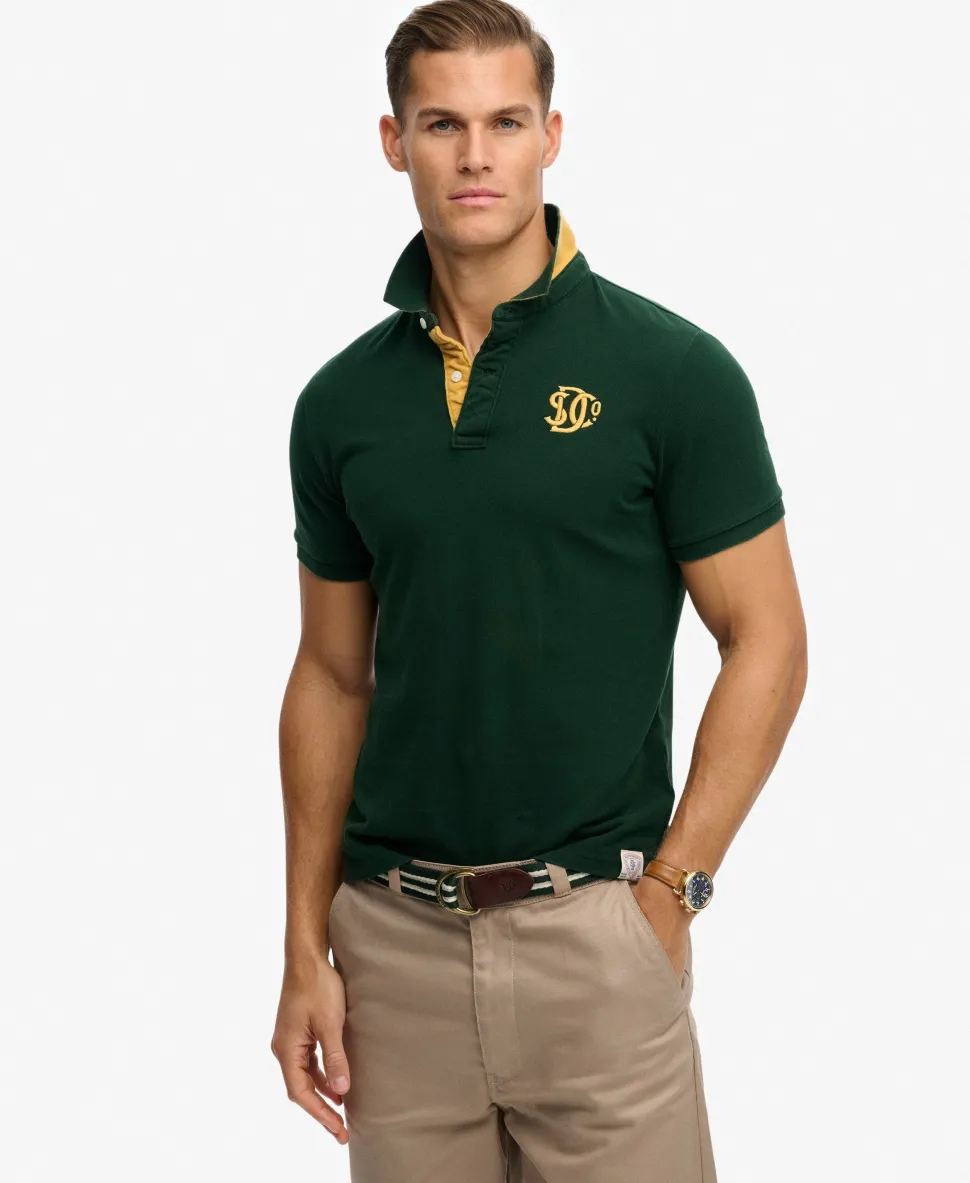 Pique Monogram Polo Shirt