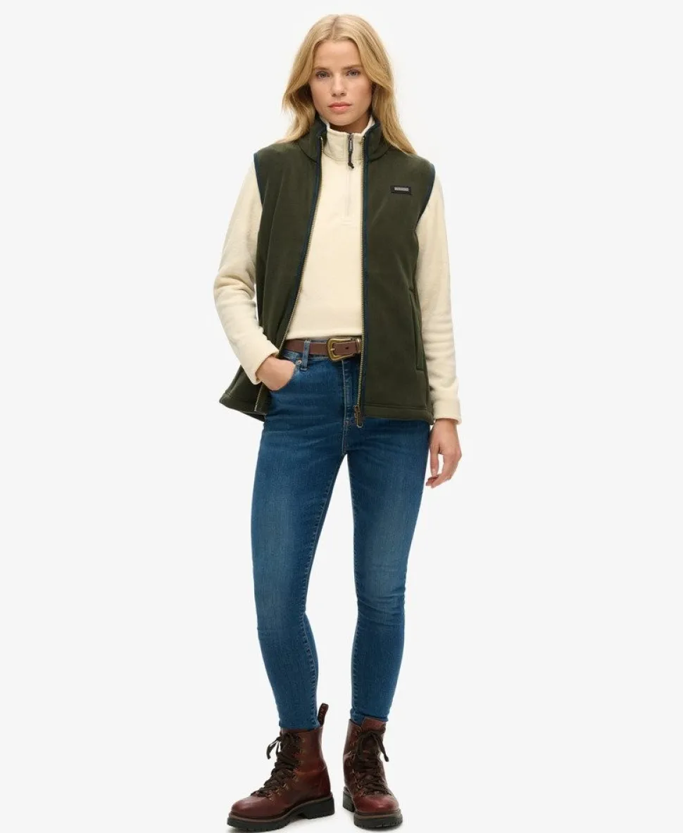 Polar Fleece Cropped Half Zip
