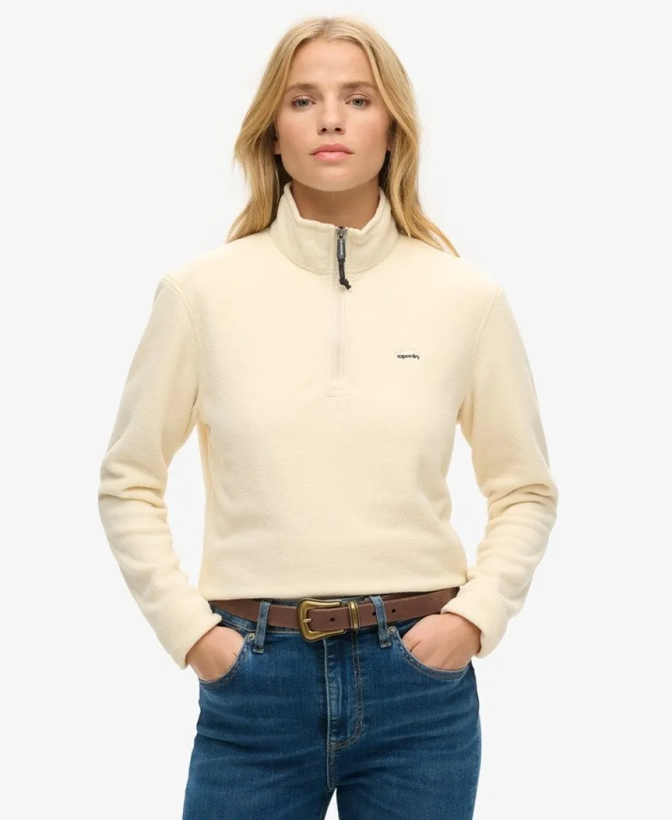 Polar Fleece Cropped Half Zip