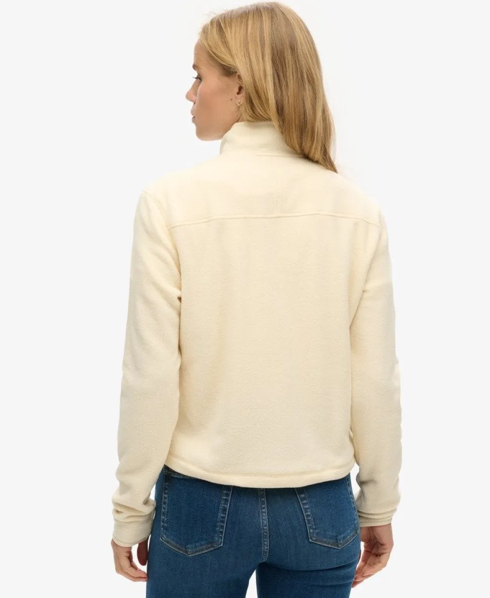 Polar Fleece Cropped Half Zip