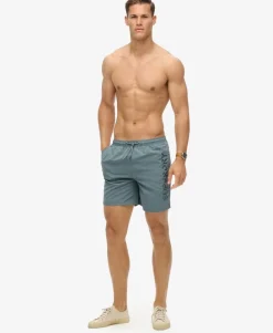 Premium Embroidered 17-inch Swim Shorts