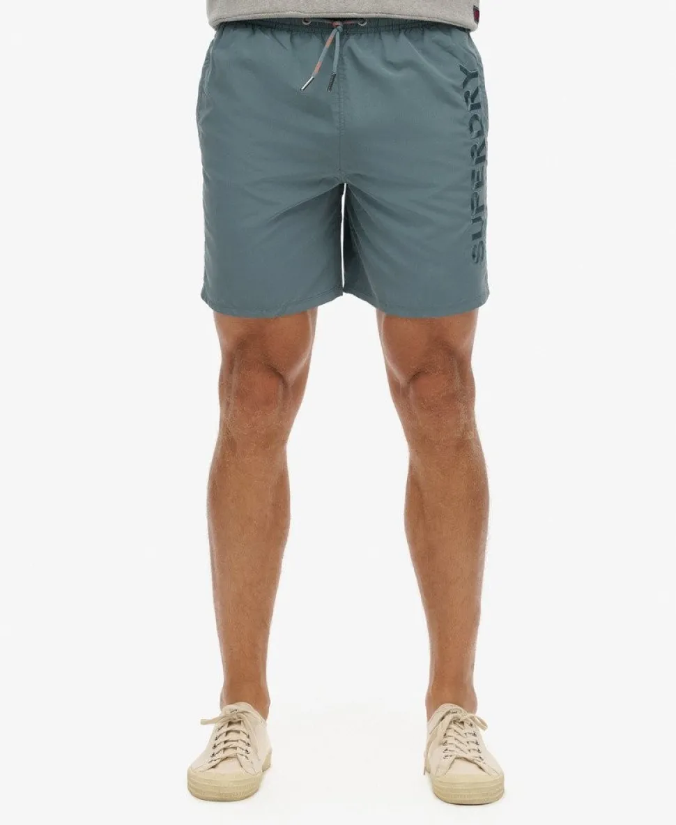 Premium Embroidered 17-inch Swim Shorts