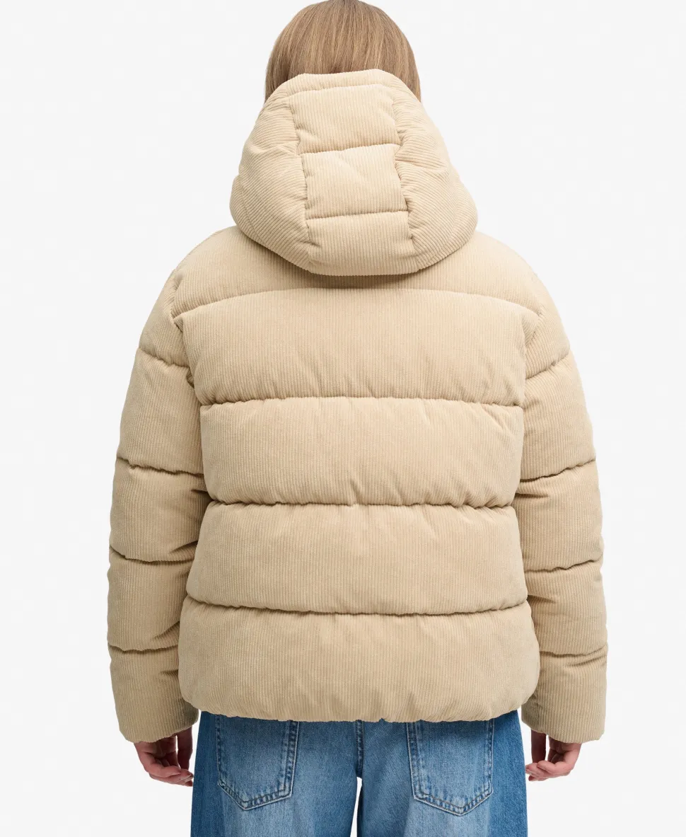 Premium Hooded Cord Puffer Jacket