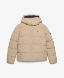 Premium Hooded Cord Puffer Jacket