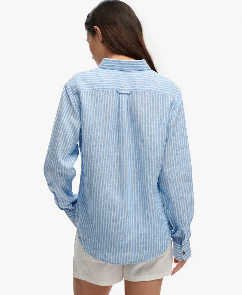 Premium Linen Button Down Slim Shirt