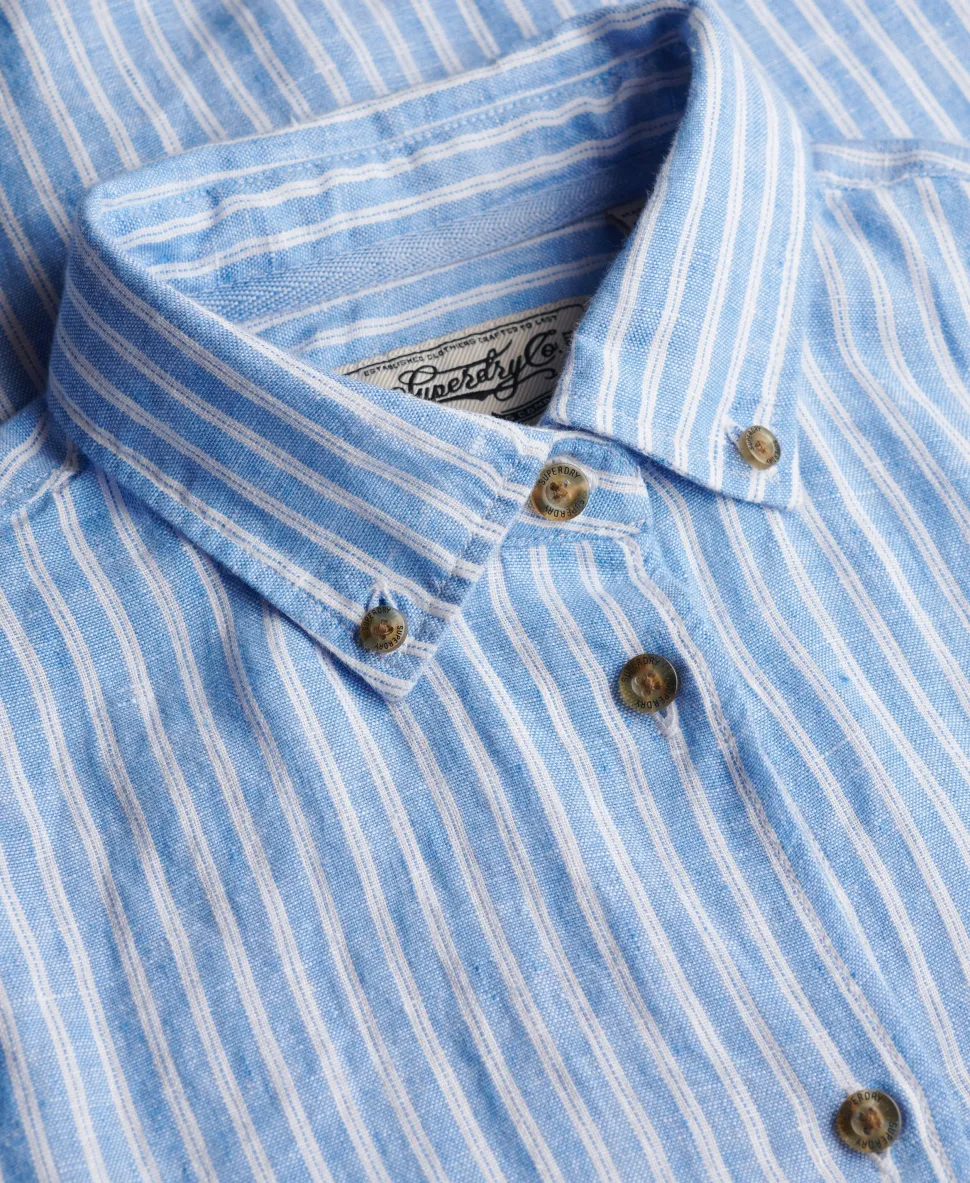 Premium Linen Button Down Slim Shirt