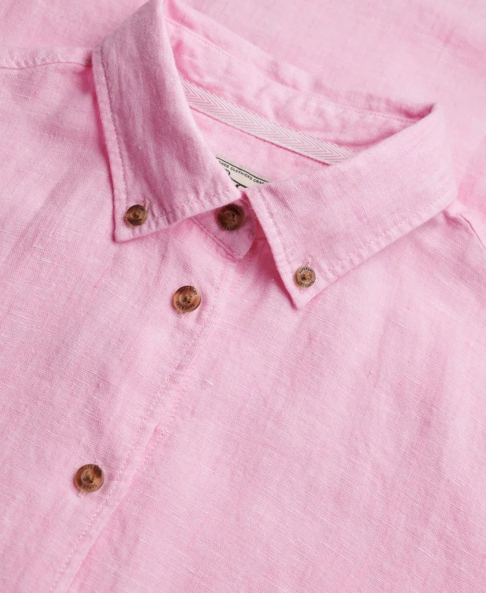Premium Linen Button Down Slim Shirt