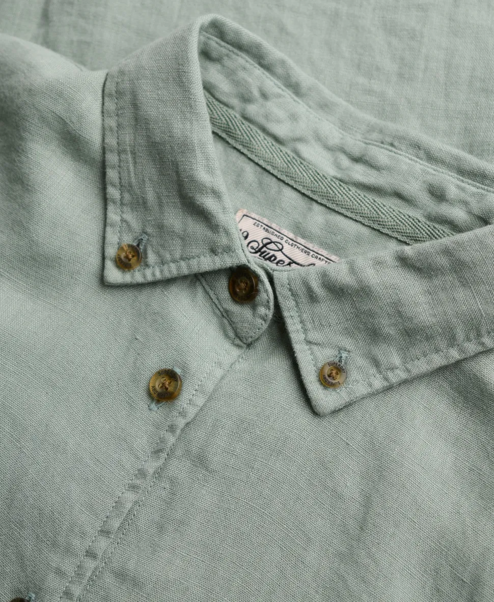Premium Linen Button Down Slim Shirt